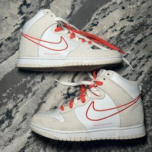 Nike Orange and White 50th Anniversary Double Lace Sneakers